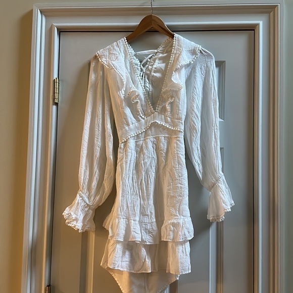 Saints+Secrets For Hello Molly Want To Warn You Dress White SzM - Picture 5 of 11